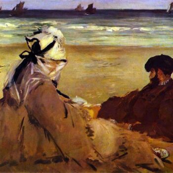 On The Beach by Edouard Manet