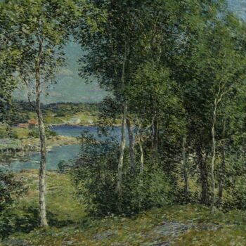 Willard Metcalf - A Family of Birches