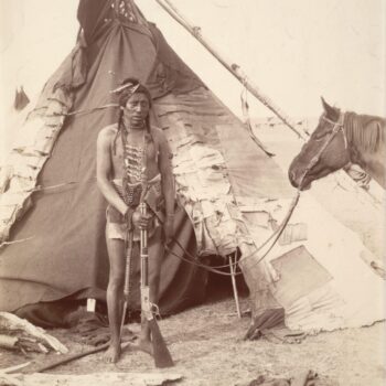 William McFarlane Notman - Blackfoot Brave with Pony