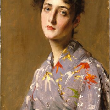William Merritt Chase - Girl in a Japanese Costume