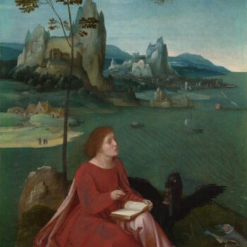 Workshop of the Master of the Female Half-Lengths - Saint John on Patmos