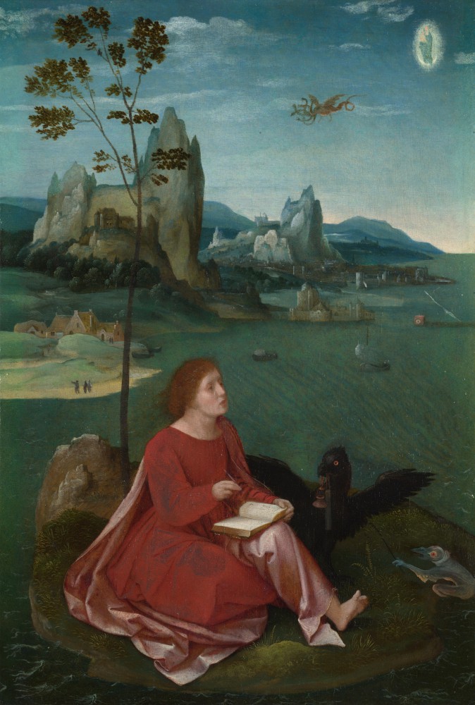 Workshop of the Master of the Female Half-Lengths - Saint John on Patmos