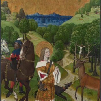 Workshop of the Master of the Life of the Virgin - The Conversion of Saint Hubert - Left Hand Shutter